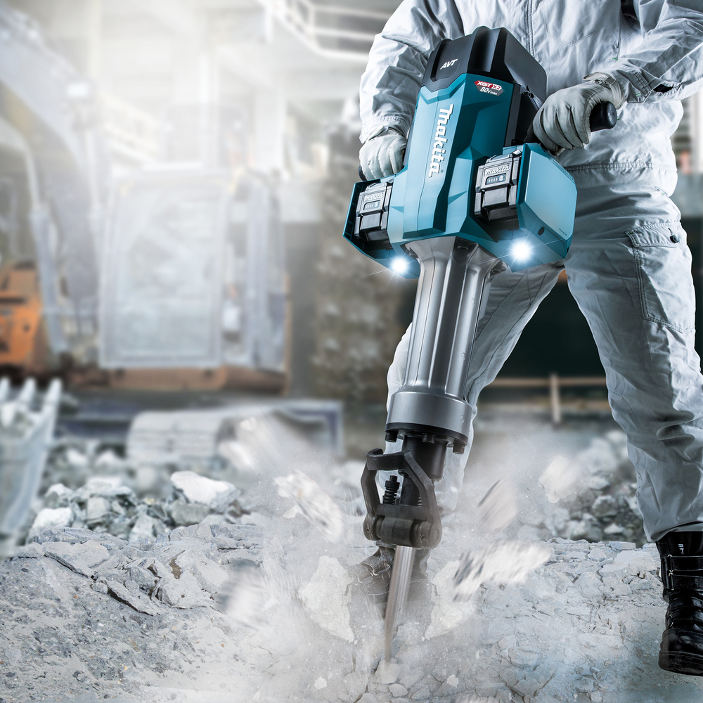 Makita HM004GZ01 Twin 40V XGT — отбойный молоток для тяжелых условий эксплуатации