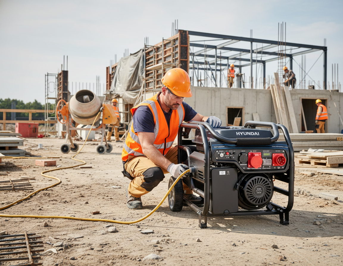 Обзор бензиновых генераторов Hyundai